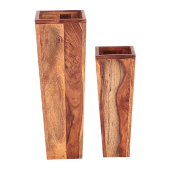 Květináč KALIM palisandr, set 2 ks 1