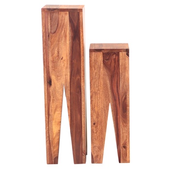 Odkládací stolky KALIM palisandr, set 2 ks 1