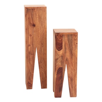 Odkládací stolky KALIM palisandr, set 2 ks 2