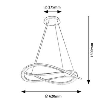 Závěsné svítidlo KALLIRA 2 zlatá 7