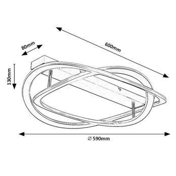 Stropní svítidlo KALLIRA zlatá 8