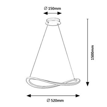 Závěsné svítidlo KALLIRA zlatá 7