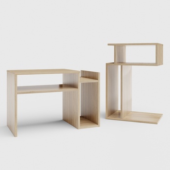 Přístavný stolek KAMIL dub sonoma 3