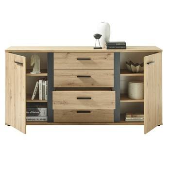 Komoda KANADA černá/dub artisan 2