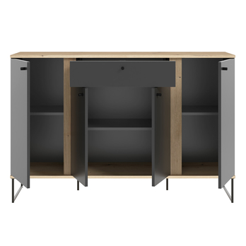 Komoda KANDOO 1 antracitová/dub evoke 4