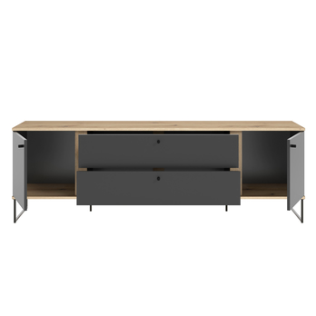 TV stolek KANDOO 1 antracitová/dub evoke 4