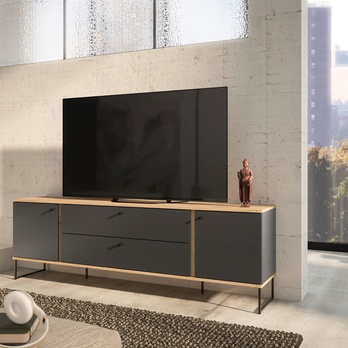 TV stolek KANDOO 1 antracitová/dub evoke 1