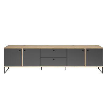 TV stolek KANDOO 2 antracitová/dub evoke 3