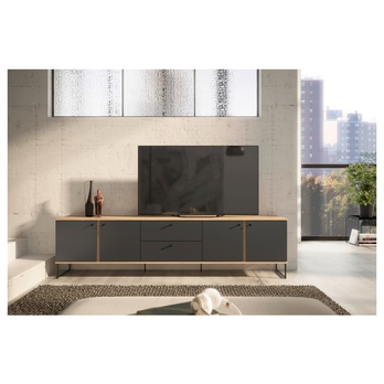 TV stolek KANDOO 2 antracitová/dub evoke 5