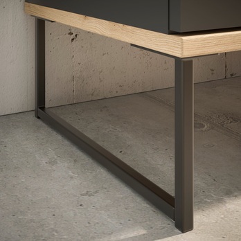 Komoda KANDOO 3 antracitová/dub evoke 9