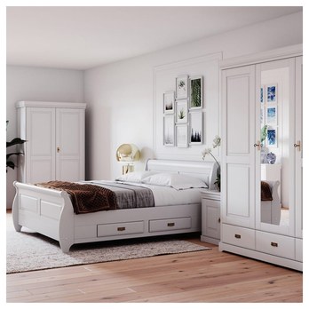 Postel KANIA bílá, 180x200 cm 1