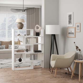 Regál KARDAL bílá 1