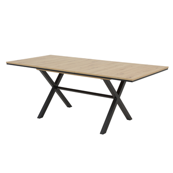 Jídelní stůl KARELA dub artisan/černá 2