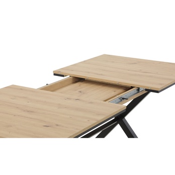 Jídelní stůl KARELA dub artisan/černá 4