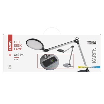 Stolní LED lampa KAREN černá 18