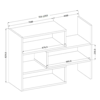 Regál KARI bílá 2