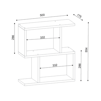 Přístavný stolek KARINUS bílá 2