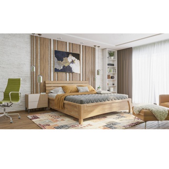 Postel KARLA buk, 160x200 cm 1