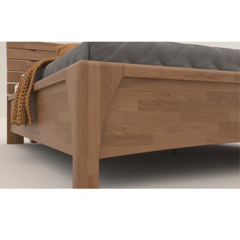 Postel KARLA dub/světlý ořech, 180x200 cm 4