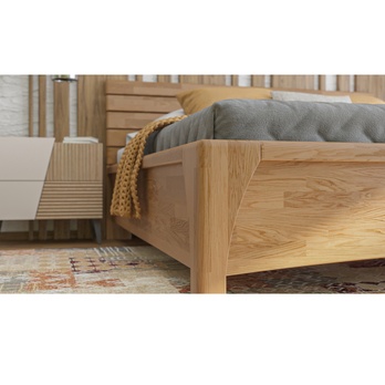 Postel KARLA dub/světlý ořech, 180x200 cm 6