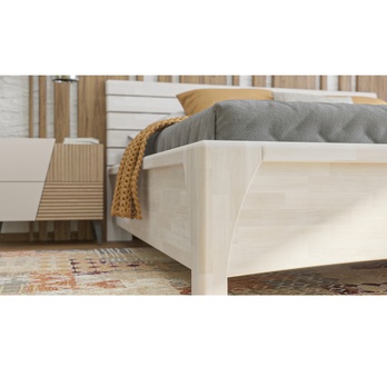 Postel KARLA buk/bílá, 180x200 cm 3