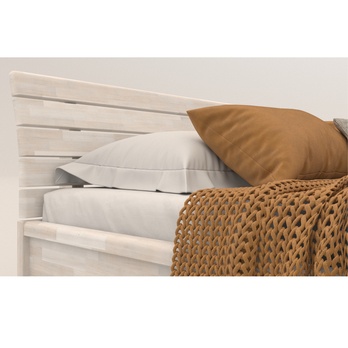 Postel KARLA buk/bílá, 180x200 cm 4