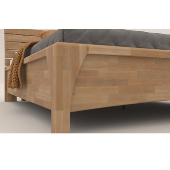 Postel KARLA buk, 160x200 cm 5