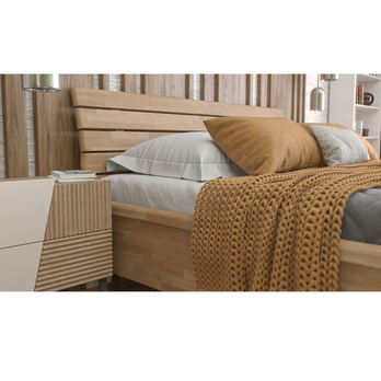 Postel KARLA buk, 160x200 cm 6