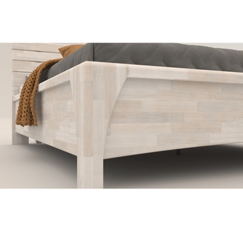 Postel KARLA buk/bílá, 160x200 cm 5