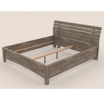 Postel KARLA buk/šedá, 160x200 cm 2