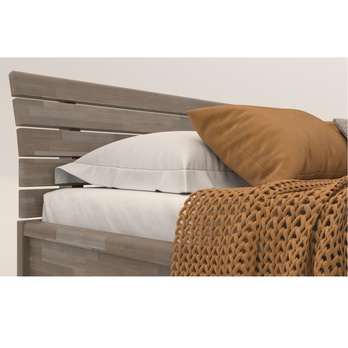 Postel KARLA buk/šedá, 160x200 cm 6