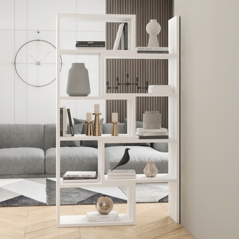 Regál KARMELO bílá 1