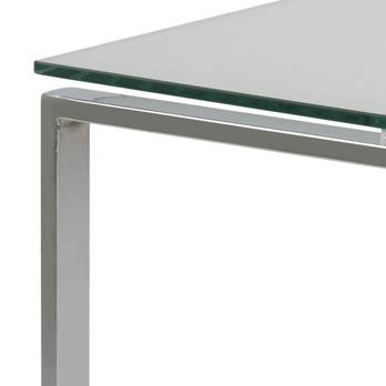 Přístavný stolek KATRINE I průhledná/chrom, set 3 ks 6