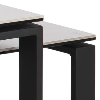 Konferenční stolek KATRINE II bílá/černá, set 2 ks 6