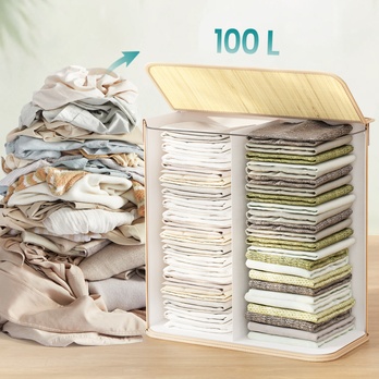 Koš na prádlo KEELY 3 přírodní 4