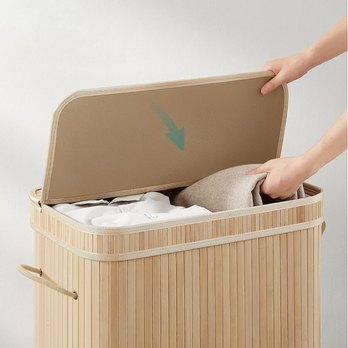 Koš na prádlo KEELY 5 přírodní 3