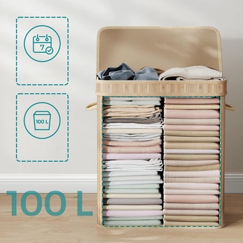 Koš na prádlo KEELY 5 přírodní 4