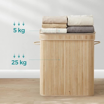 Koš na prádlo KEELY 5 přírodní 5