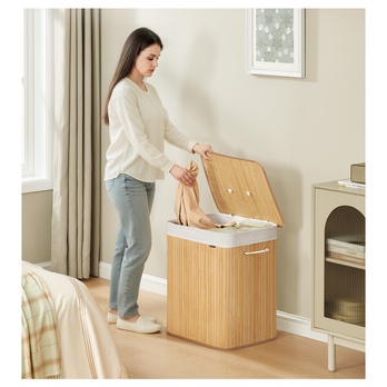 Koš na prádlo KEELY 6 přírodní 1