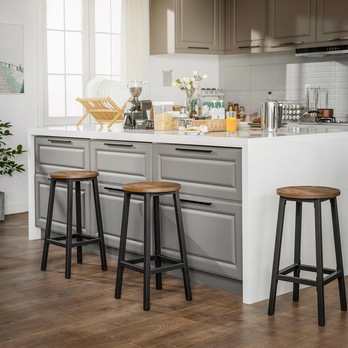 Barová židle KEMA černá/hnědá, 2ks 5