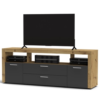 TV komoda KEMI dub artisan/antracitová 1