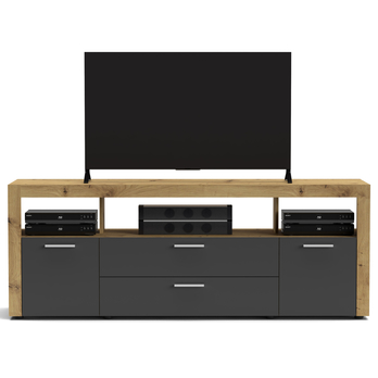 TV komoda KEMI dub artisan/antracitová 3