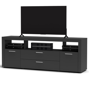 TV komoda KEMI antracitová 3