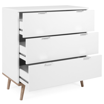 Komoda KEVEN 1 dub sonoma/bílá 2