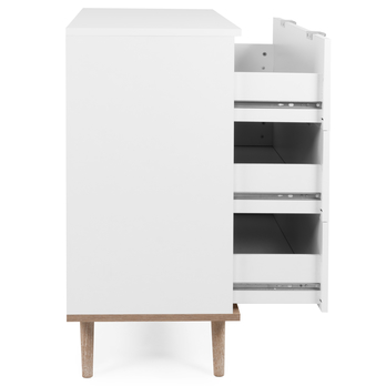 Komoda KEVEN 1 dub sonoma/bílá 5