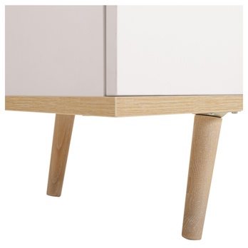 Vitrína  KEVEN 53 dub sonoma/bílá 4