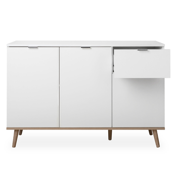 Komoda  KEVEN 56 dub sonoma/bílá 3