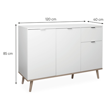 Komoda  KEVEN 56 dub sonoma/bílá 8