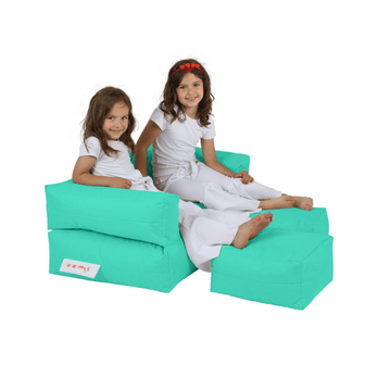 Sedací pytel KIDS DOUBLE tyrkysová 1