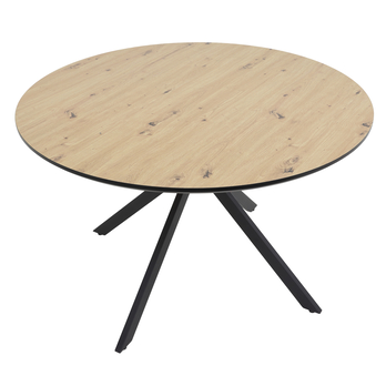 Jídelní stůl KINDU dub artisan/černá 2